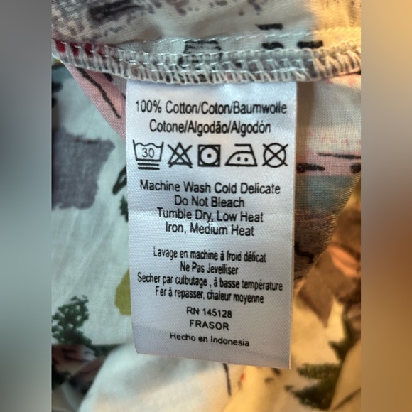 Anthropologie Lazy Bones Multicolor Cityscape Fit Flare Tiered Midi Dress Sz XS - Picture 12 of 12